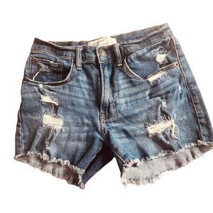Abercrombie & Fitch Women’s Size 24 The Boyfriend Short Distressed Mid Rise